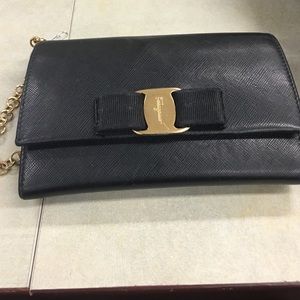 ❤️Flash sale Ferragamo wristlet wallet gold hardwr