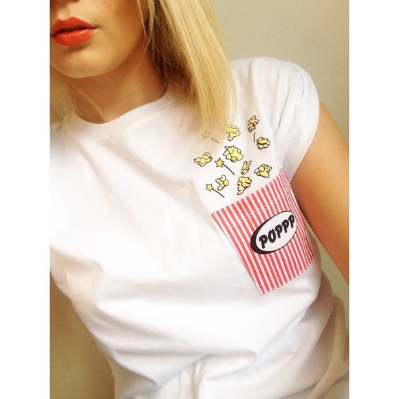 Topshop Tops - Topshop Popcorn Tee