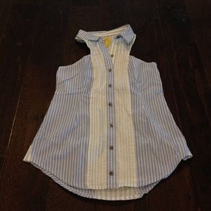 Anthropologie seersucker blouse