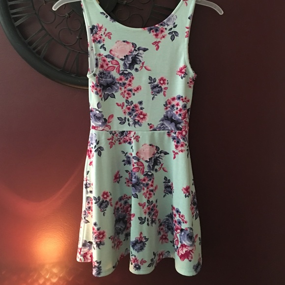 Blue flowery dress!