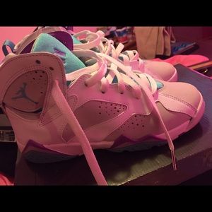 Air Jordan 7s Purple/Aqua