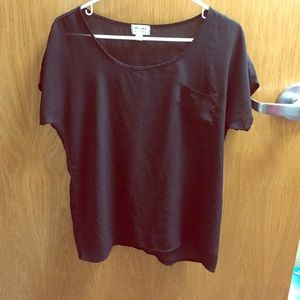 Black sheer blouse