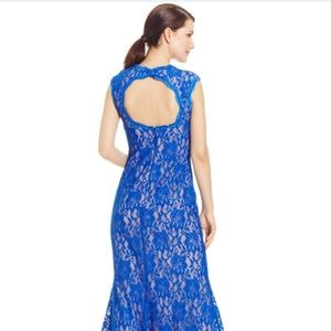 🎊🎉 Offers welcome Macy's blue lace gown dress