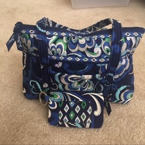 Vera Bradley shoulder bag and matching coin purse
