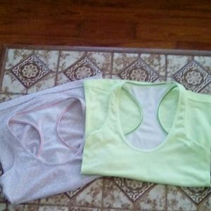 2 Lululemon polka dot tanks!