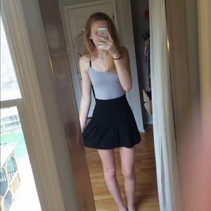 Black high waisted skater skirt from forever21