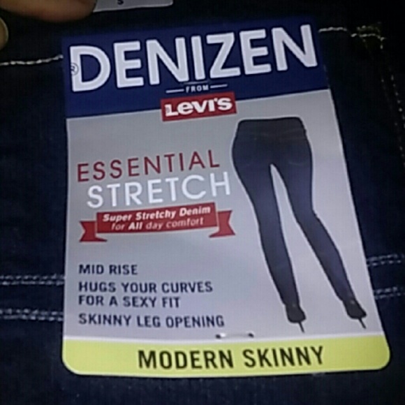 Sz14 Levi Denizen modern skinny jeans