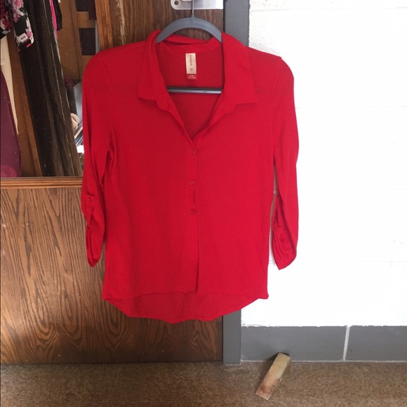 Red Hi-Low Shirt