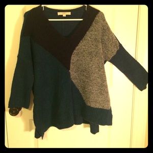 Color blocked sweater