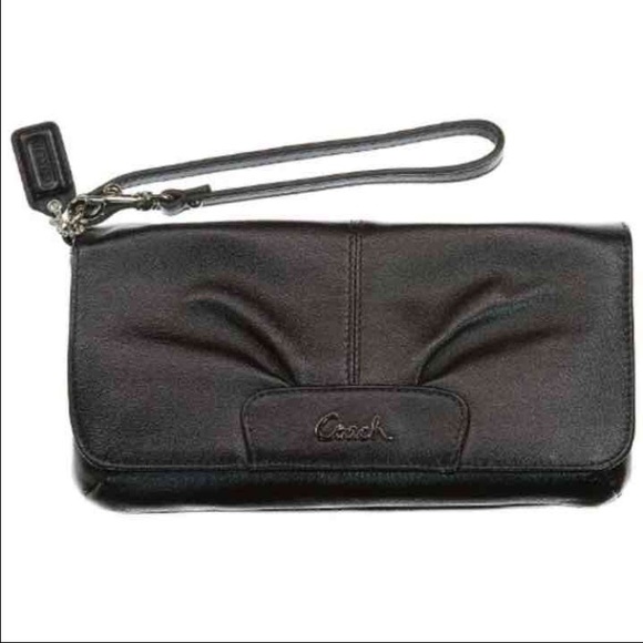 COACH Black Clutch Wristlet Wallet