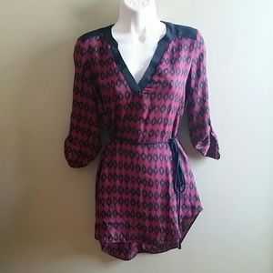 Black and red print tunic.