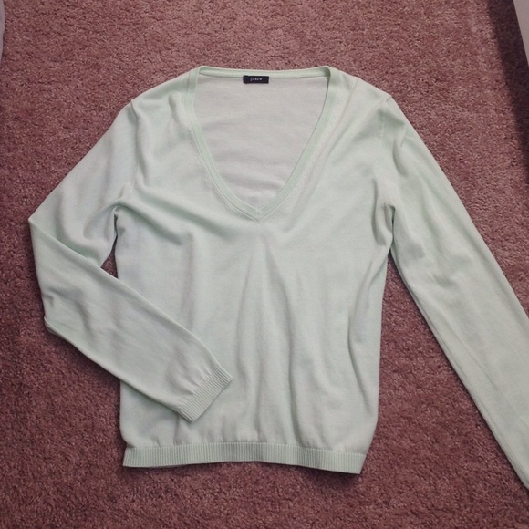 J Crew Mint Green Sweater