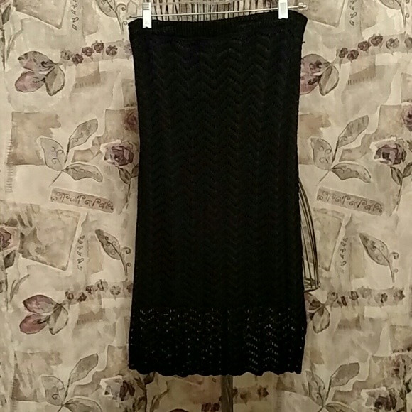 Alfani knit lace skirt