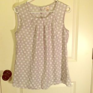Light Gray Polka Dot Tank