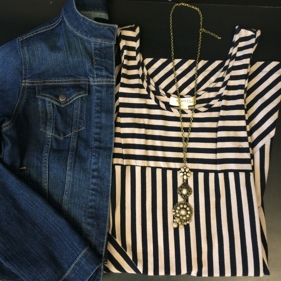 MONTEAU stripped dress - Picture 1 of 4