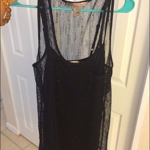 Black sequin mini dress