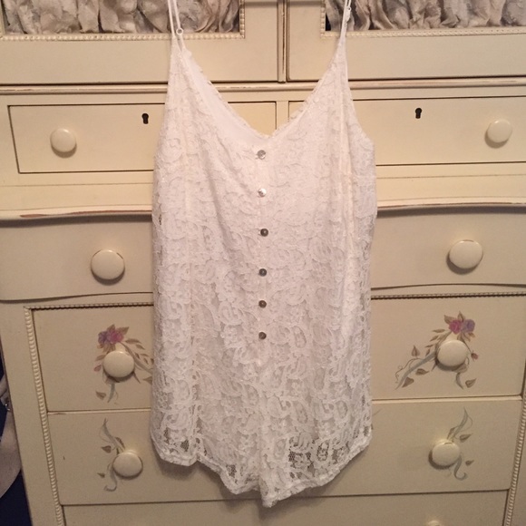 Urban outfitters white romper