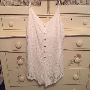 Urban outfitters white romper