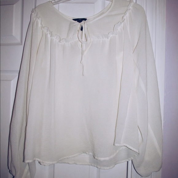 White chiffon blouse