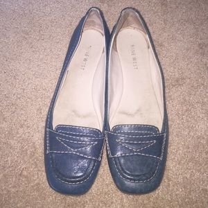 NINE WEST Blue Loafers