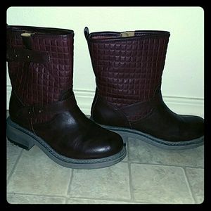 Rebel Brand Cherry/Burgundy Moto Boot
