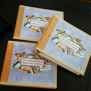 3 books 3 ring binder keepsakes
