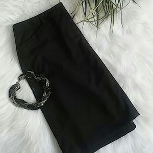 Black pencil skirt