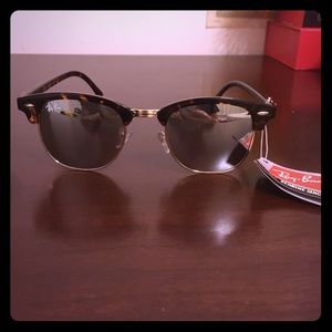 Ray-Bab Clubmasters with Silver Reflecting Lens