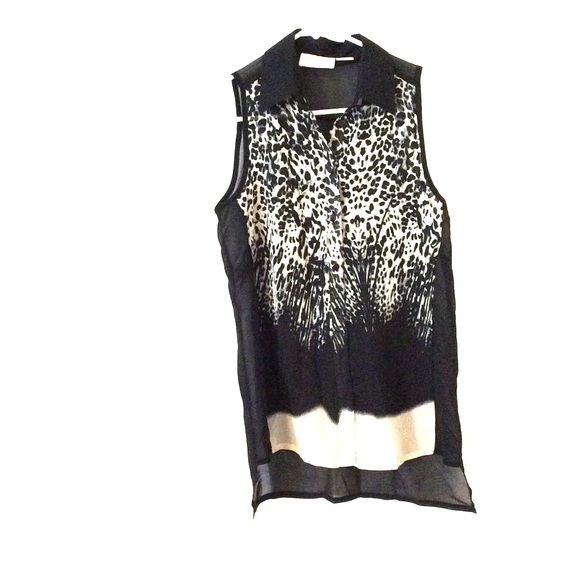 Button up blouse tank