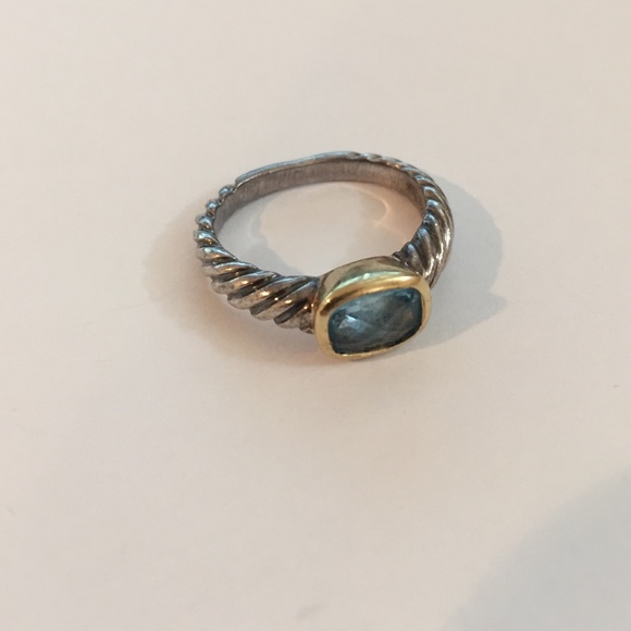 David Yurman Blue Topaz Ring