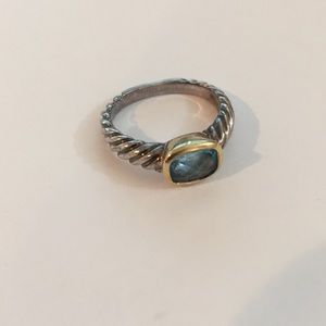 David Yurman Blue Topaz Ring