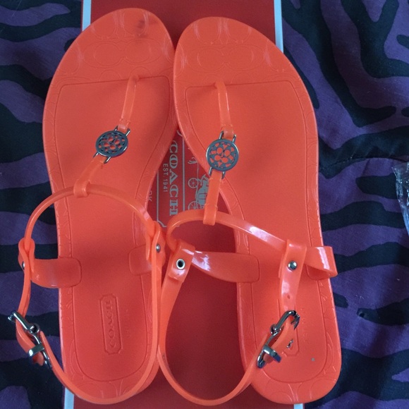 *SOLD* SOLD Coach jelly sandals