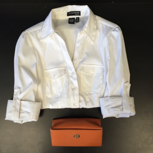 🌷sale🌷 White tailored, button-up shirt - Picture 1 of 4