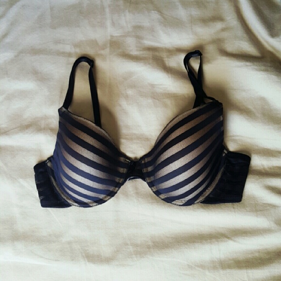 Striped Mesh Demi Bra 🌹