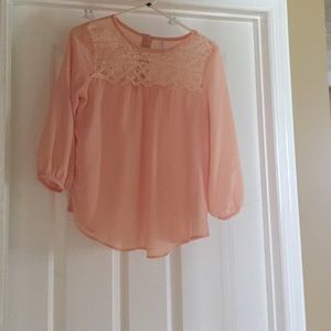 Xhilaration top peach
