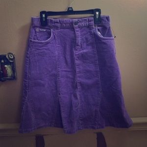 Purple Jean Skirt