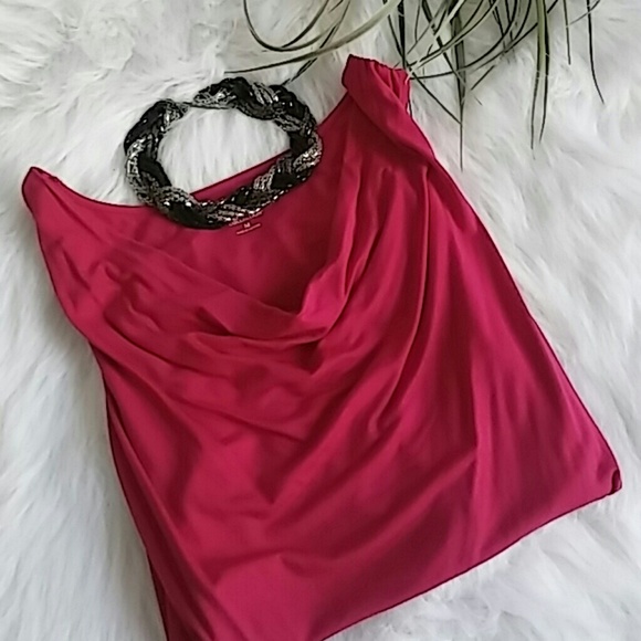 Pink drape blouse
