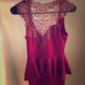 Windsor peplum dress