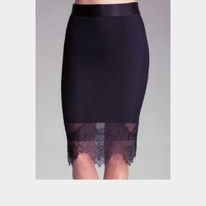 NWT BEBE  black pencil skirt