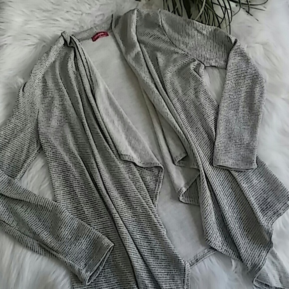 Shimmery gray cardigan