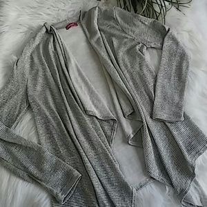 Shimmery gray cardigan