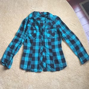 Forever 21 plaid button down