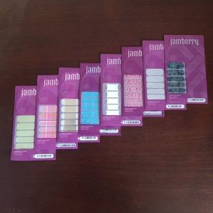 Jamberry lot of 8 full nail wraps