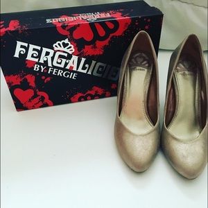 Fergalicious Rose Gold Pumps