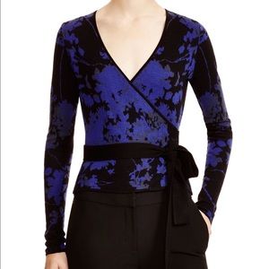 DVF wrap sweater size small