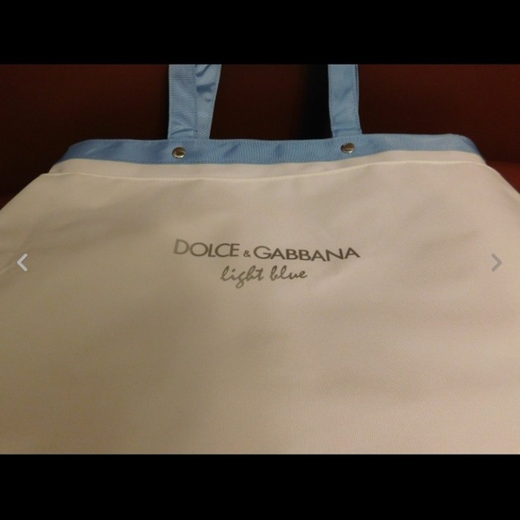 Dolce Gabbana bag White &  Light Blue in color