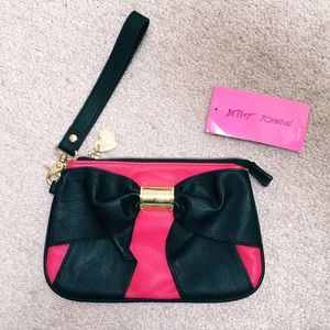 NWT🎀Betsey Johnson Bow-Nanza Clutch/Wristlet