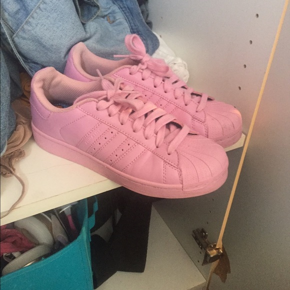 Adidas Shoes - Baby pink pharrell Adidas supercolor superstar