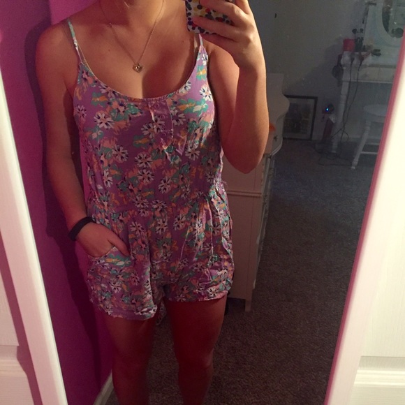 Charlotte Russe floral romper
