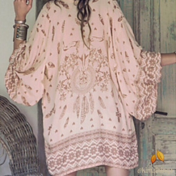 Fabulous skull print off pink kimono๐sale! - Picture 3 of 3